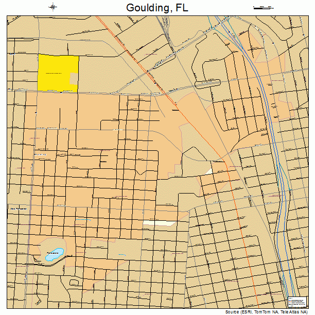 Goulding, FL street map