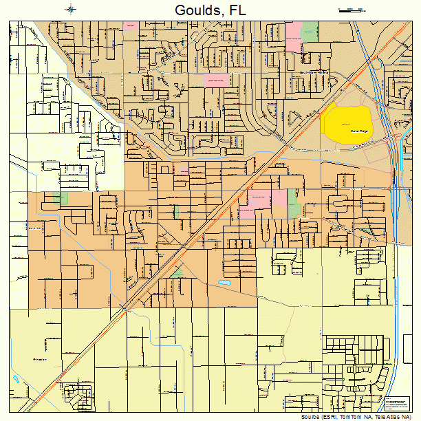 Goulds, FL street map