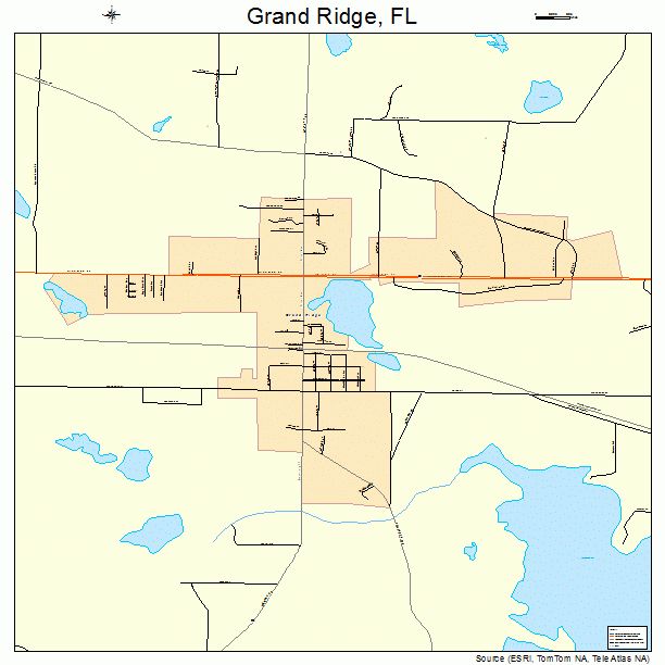 Grand Ridge, FL street map