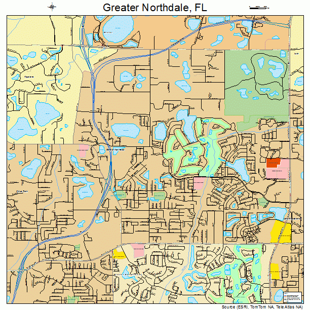 Greater Northdale, FL street map