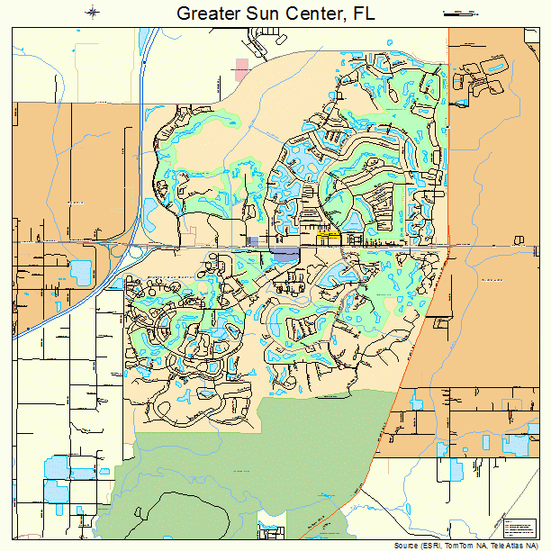 Greater Sun Center, FL street map