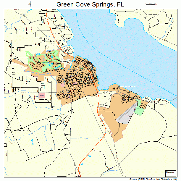 Green Cove Springs, FL street map