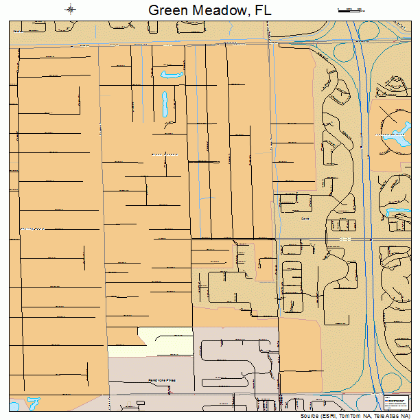 Green Meadow, FL street map
