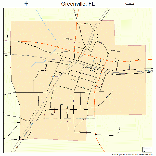 Greenville, FL street map