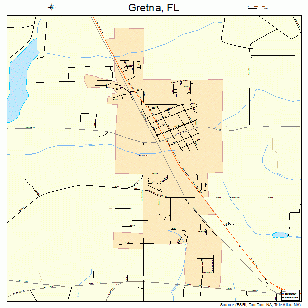 Gretna, FL street map