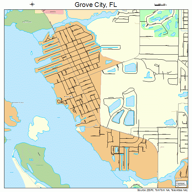 Grove City, FL street map
