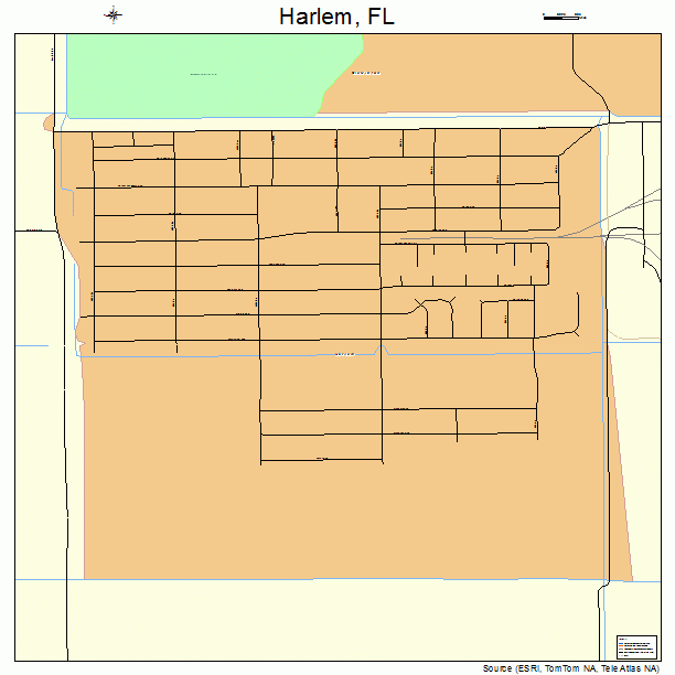 Harlem, FL street map