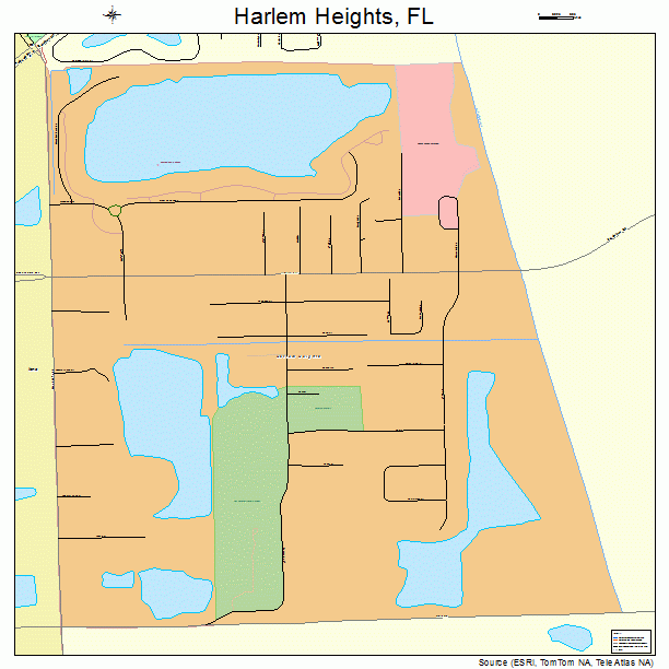 Harlem Heights, FL street map