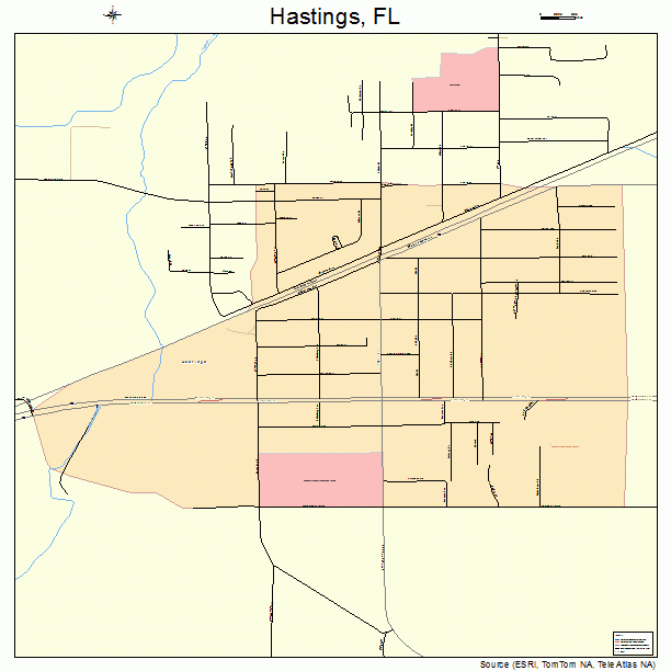 Hastings, FL street map