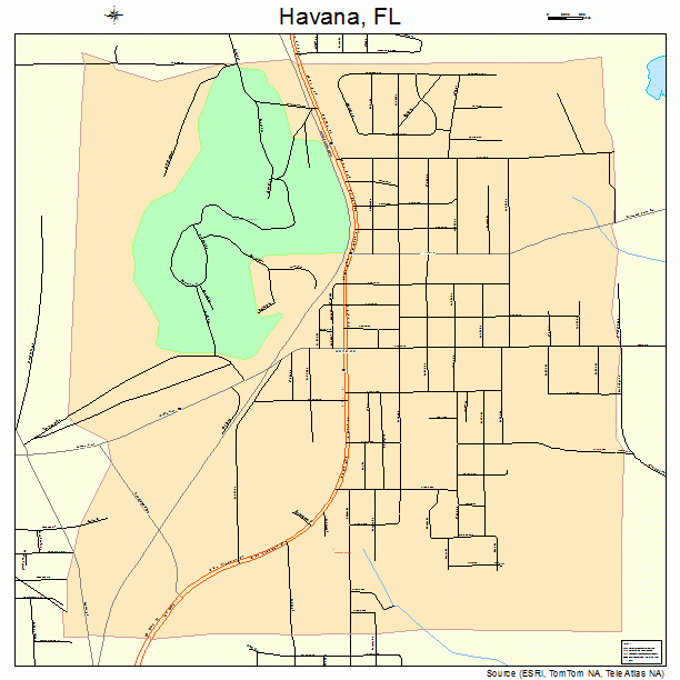 Havana, FL street map