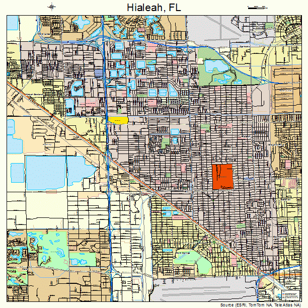 Hialeah, FL street map