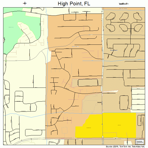 High Point, FL street map