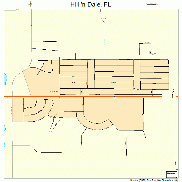 Hill 'n Dale, FL street map