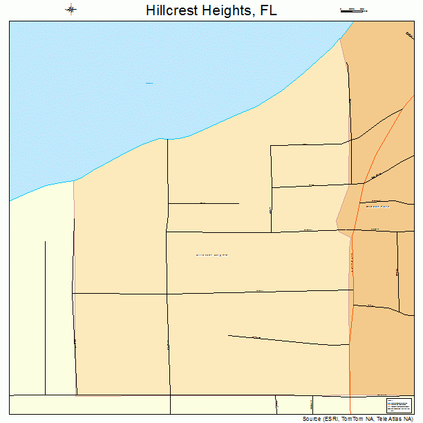 Hillcrest Heights, FL street map