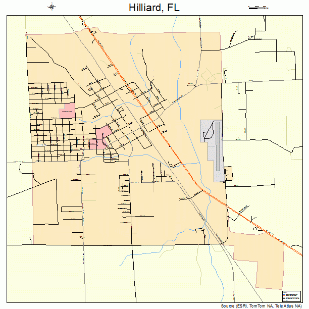 Hilliard, FL street map