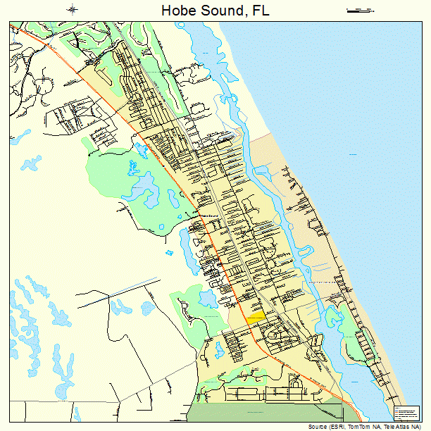 Hobe Sound, FL street map