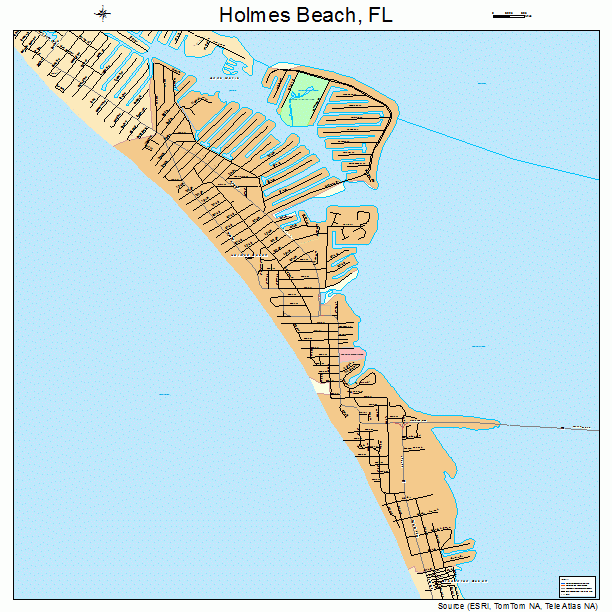 Holmes Beach, FL street map