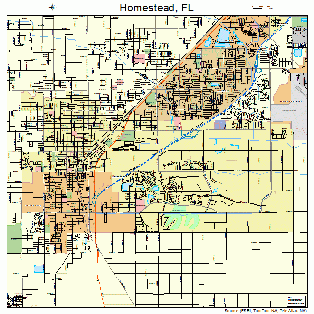Homestead, FL street map