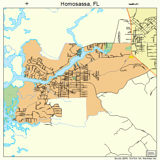 Homosassa, FL street map