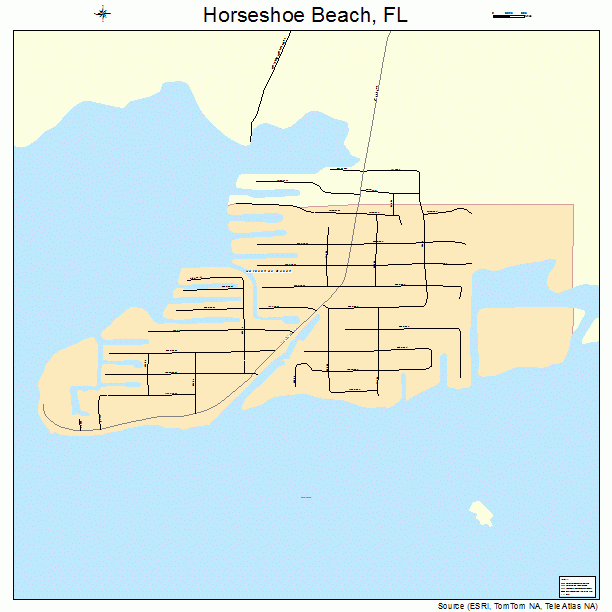 Horseshoe Beach, FL street map