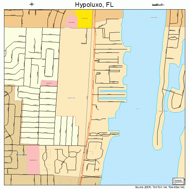 Hypoluxo, FL street map