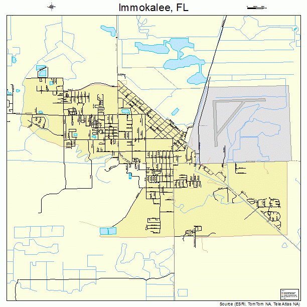 Immokalee, FL street map