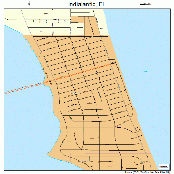 Indialantic, FL street map