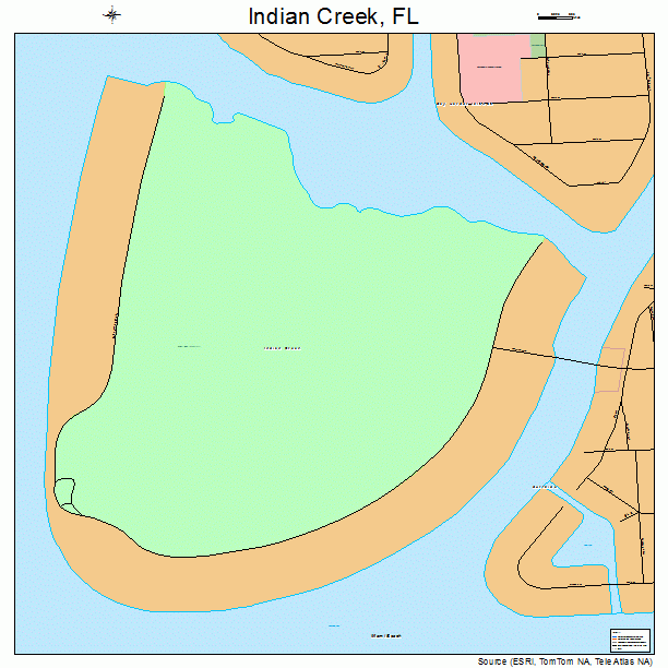 Indian Creek, FL street map