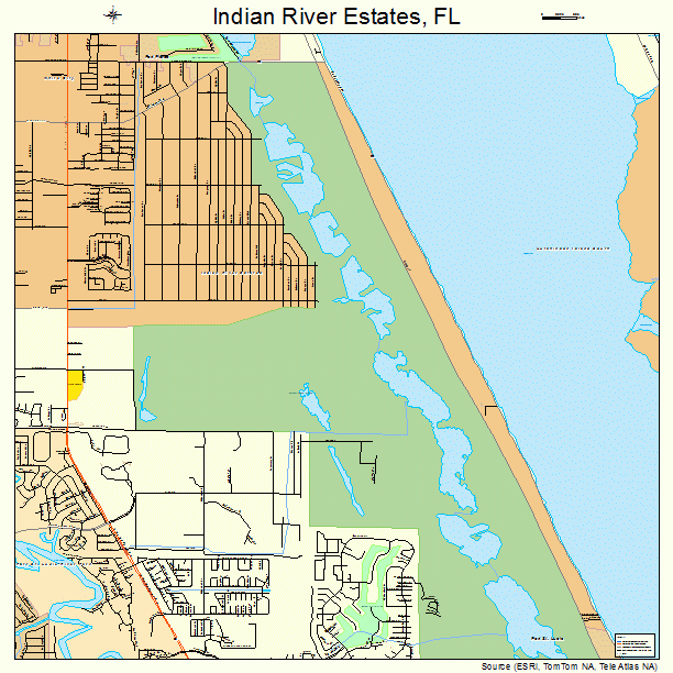 Indian River Estates, FL street map