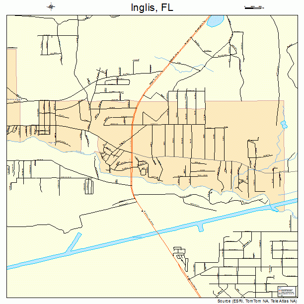 Inglis, FL street map