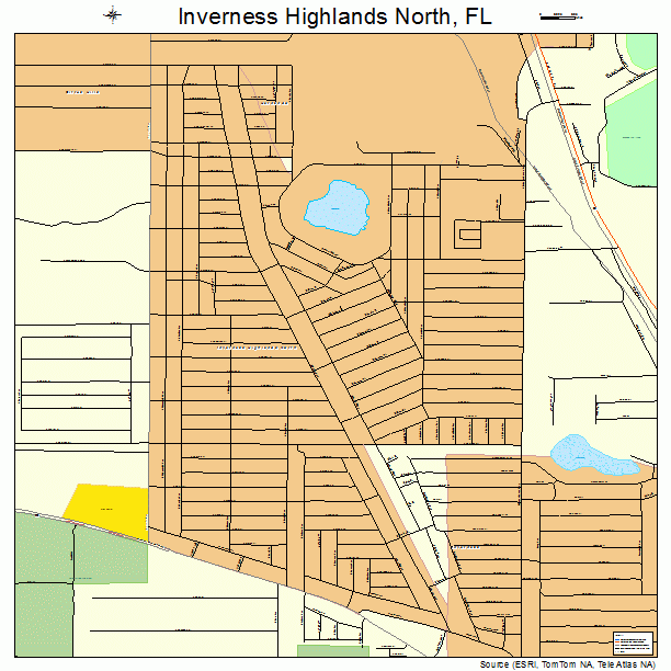 Inverness Highlands North, FL street map