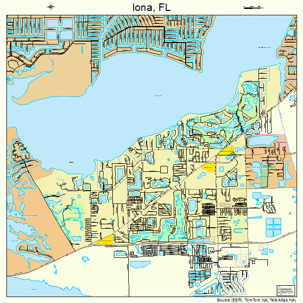 Iona, FL street map