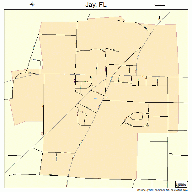 Jay, FL street map