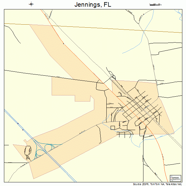 Jennings, FL street map