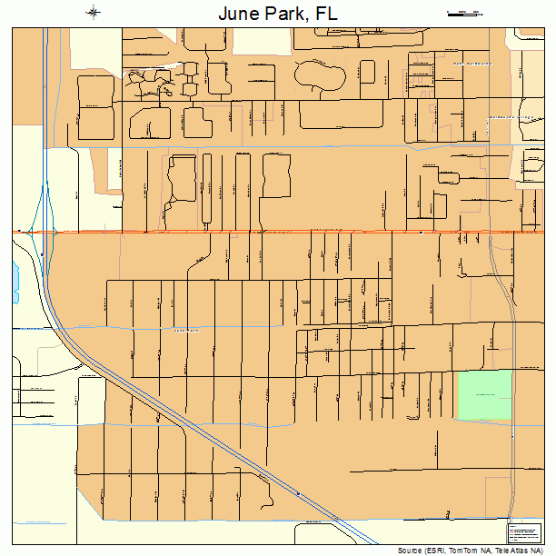 June Park, FL street map
