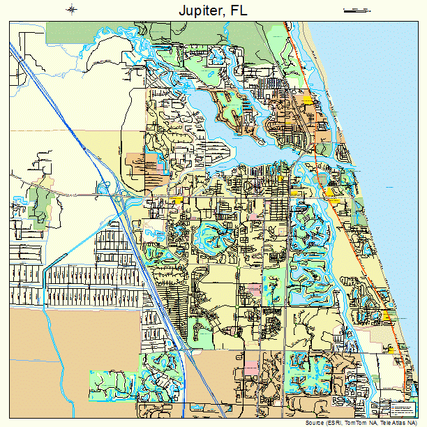 Jupiter, FL street map