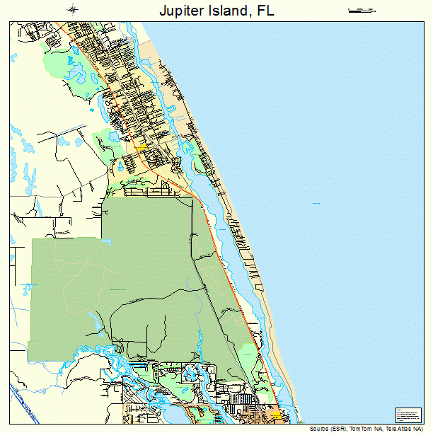 Jupiter Island, FL street map