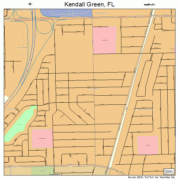 Kendall Green, FL street map