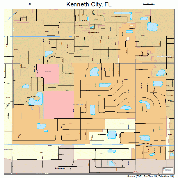 Kenneth City, FL street map