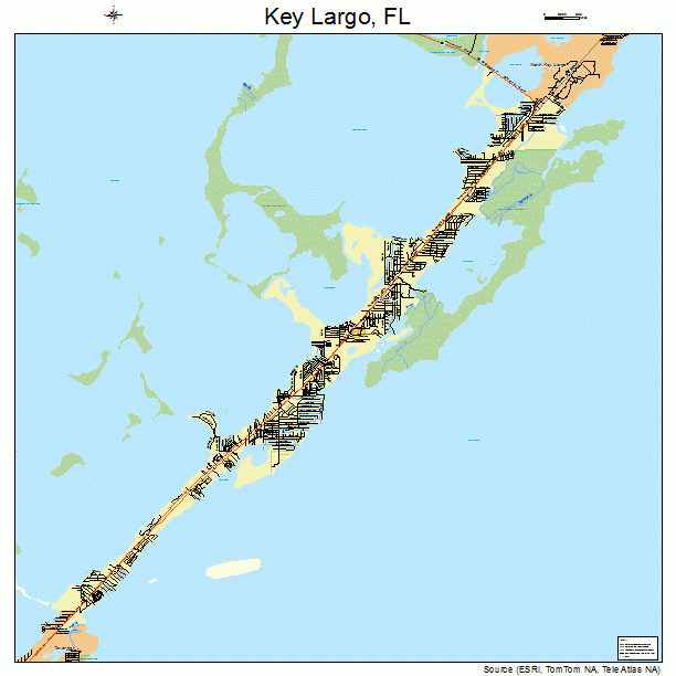 Key Largo, FL street map