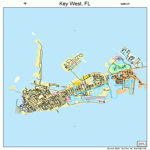 Key West, FL street map