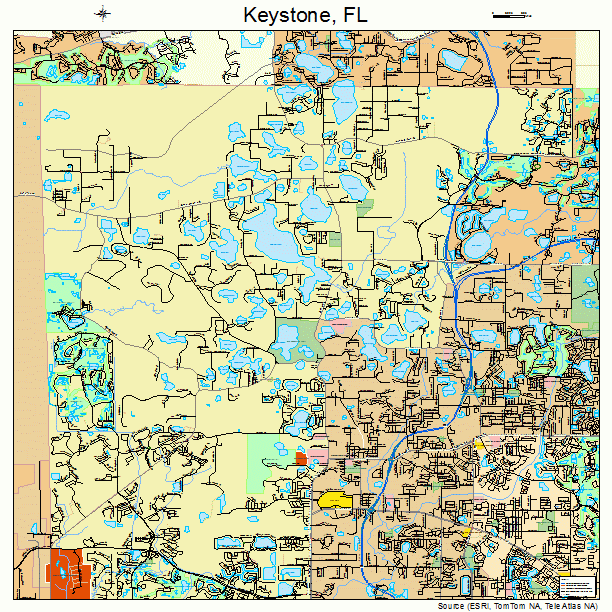 Keystone, FL street map