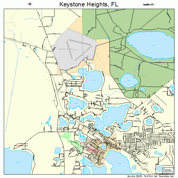 Keystone Heights, FL street map