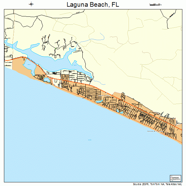 Laguna Beach, FL street map