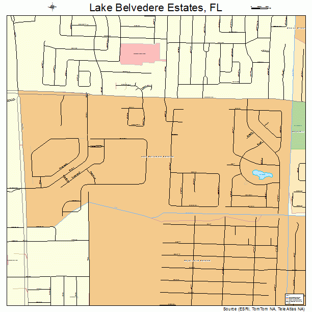 Lake Belvedere Estates, FL street map