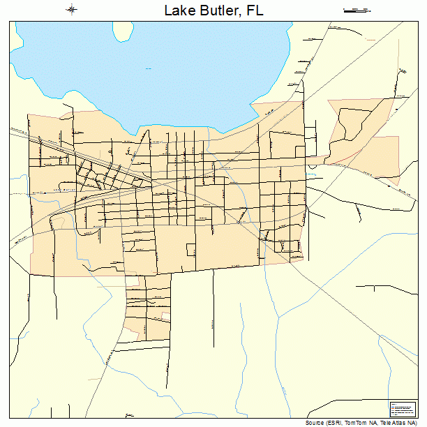Lake Butler, FL street map
