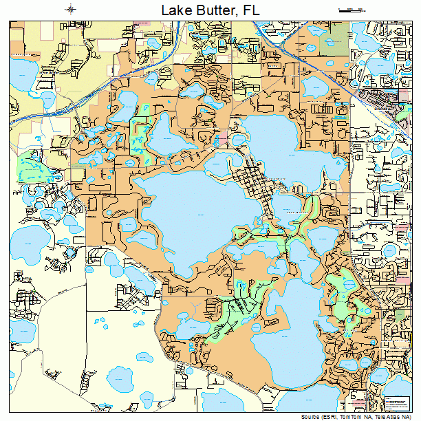 Lake Butter, FL street map