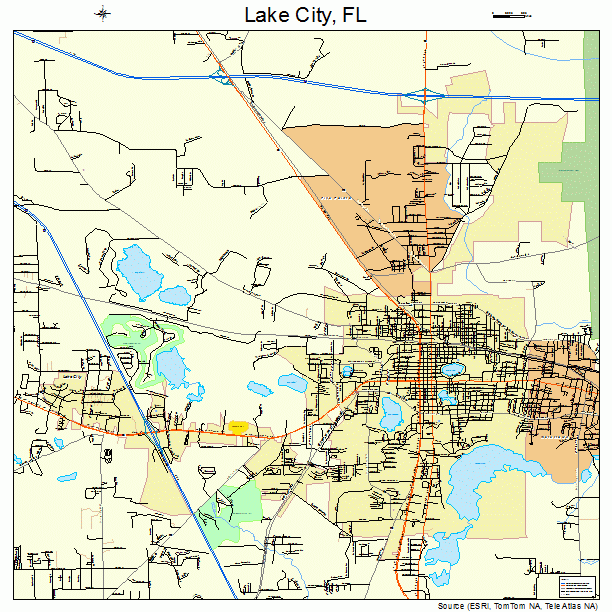 Lake City, FL street map