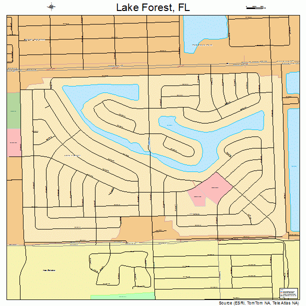 Lake Forest, FL street map