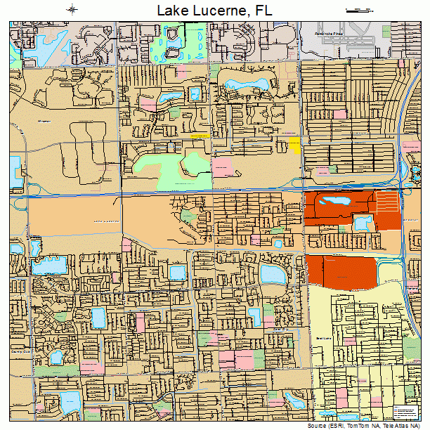 Lake Lucerne, FL street map